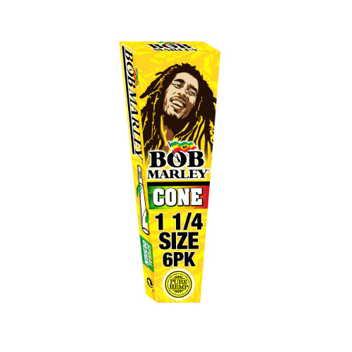 Bob Marley Pre-Rolled Cone - 1-1/4 Size - 6PK - 18/33's